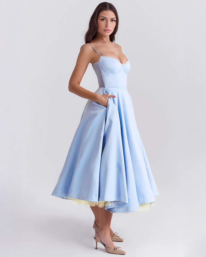 Elowen – Satin Midi Dress