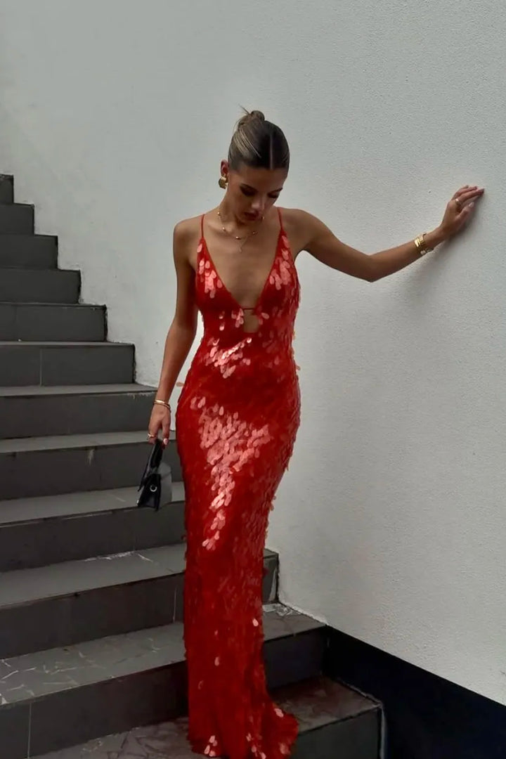 Kendra | Sequin Maxi Long Dress