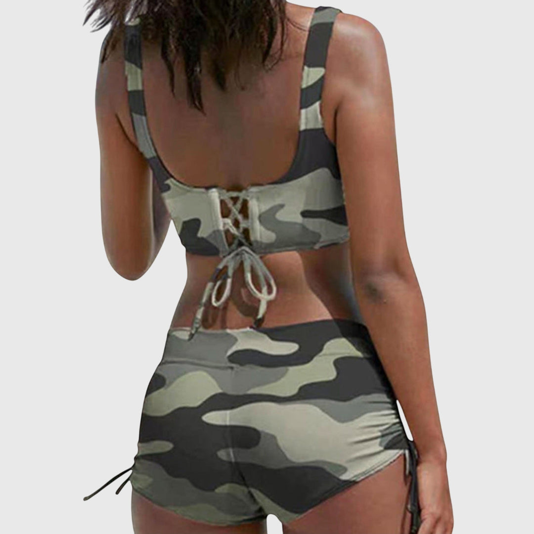 Women's Camo Two-Piece Bikini Swimsuit