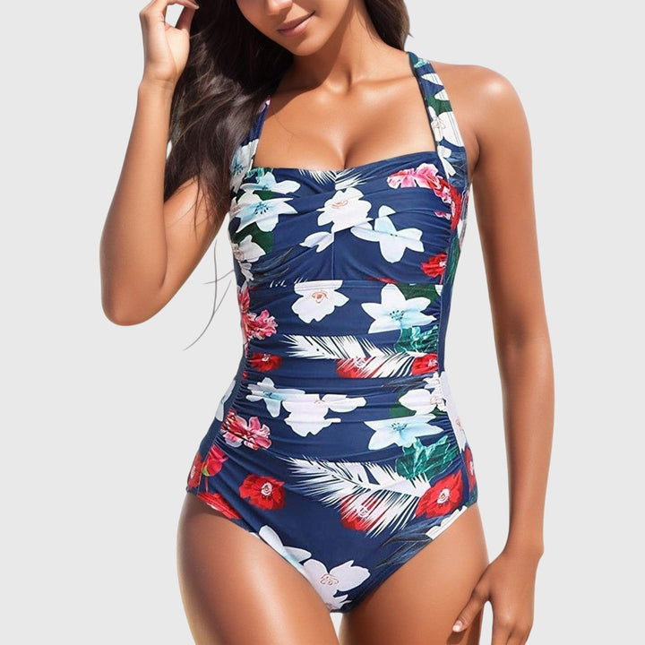 Women's Tropical Print One-Piece Swimsuit