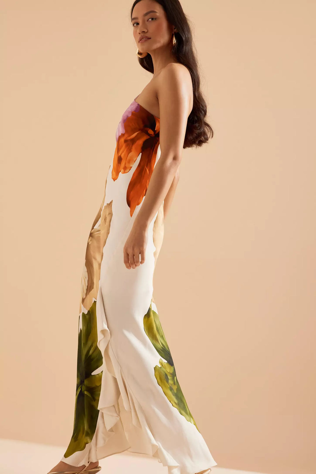 Lucina - One-Shoulder Maxi Slip Dress