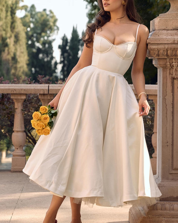 Elowen – Satin Midi Dress