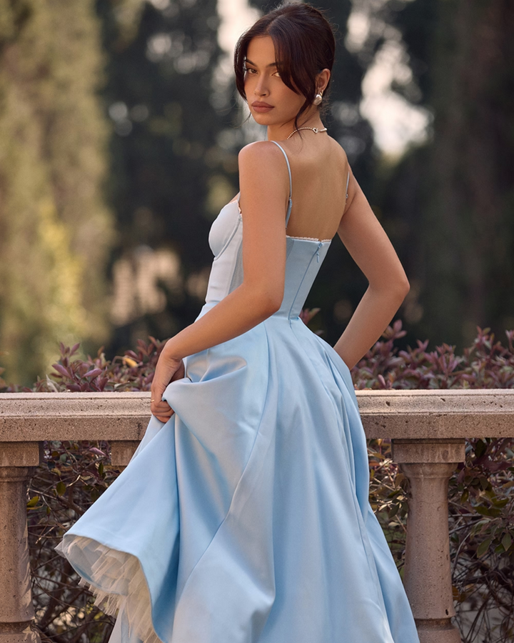 Elowen – Satin Midi Dress