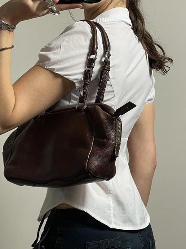 Women's Vintage Shirt -  V-Neck Short-Sleeve