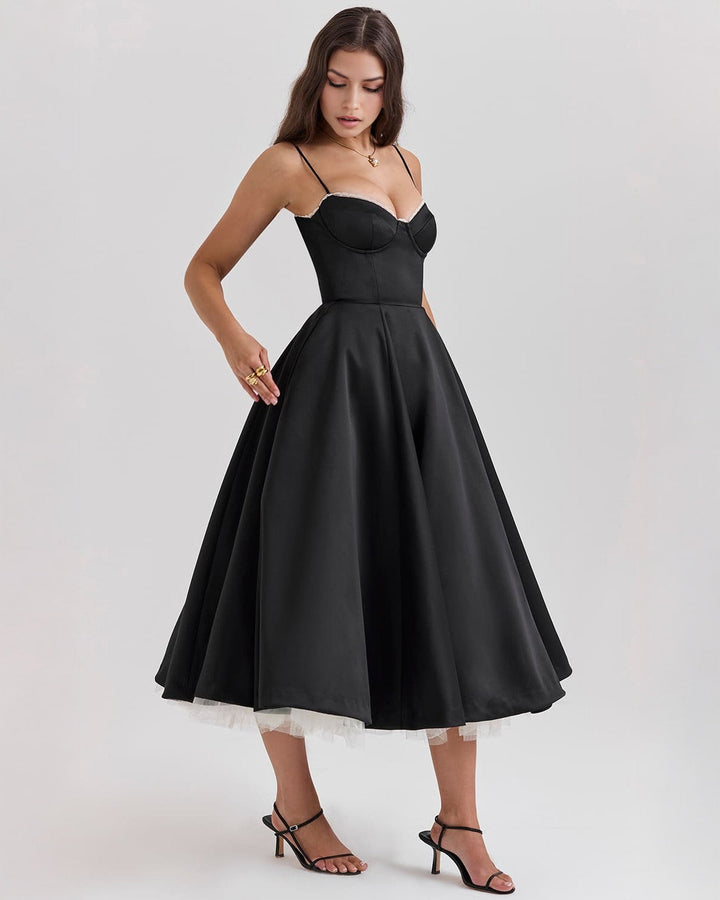 Elowen – Satin Midi Dress