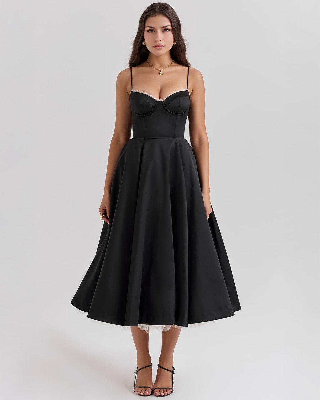 Elowen – Satin Midi Dress