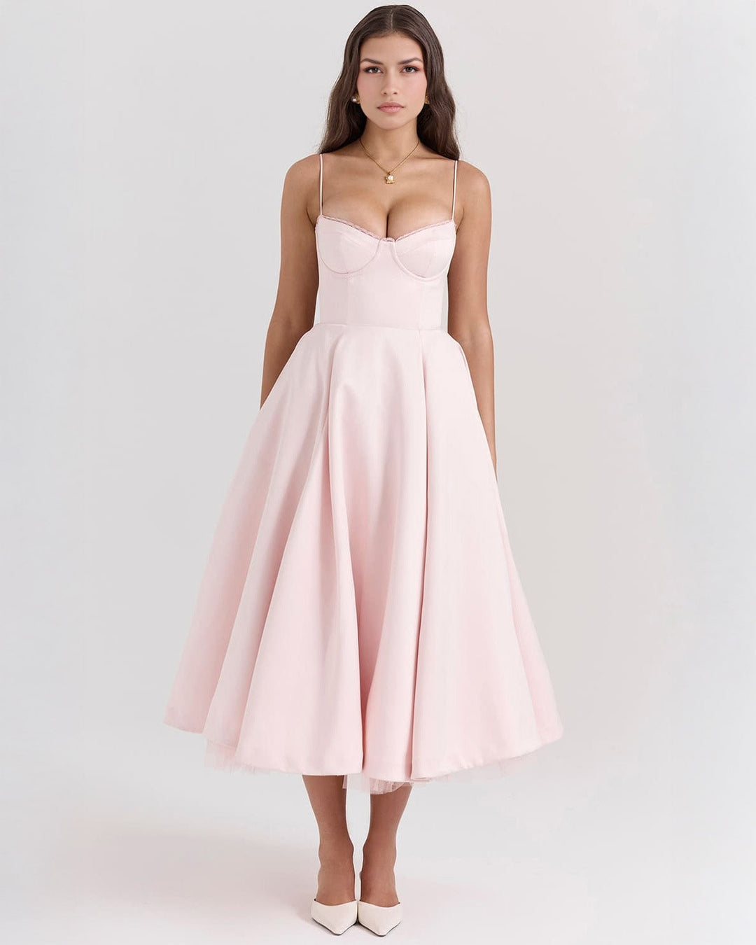 Elowen – Satin Midi Dress