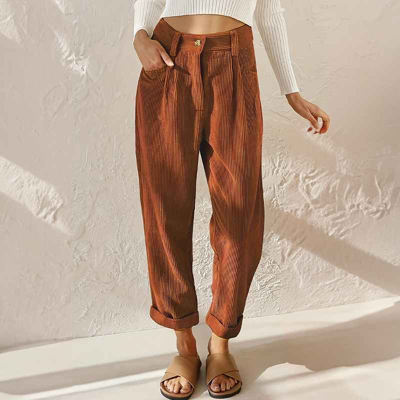 Women's Rose High-Waist Wide-Leg Pants