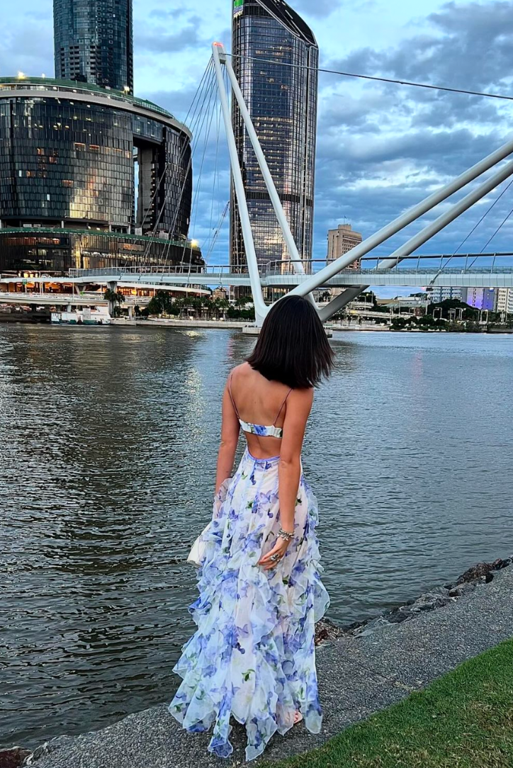 Britney | Floral Long Dress