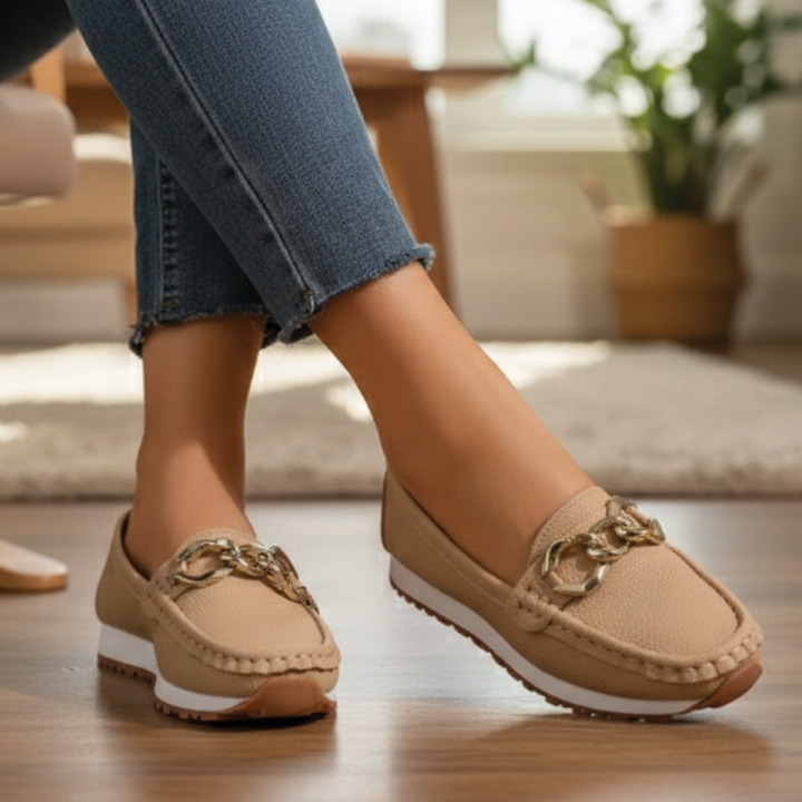Flat Buckle Loafers