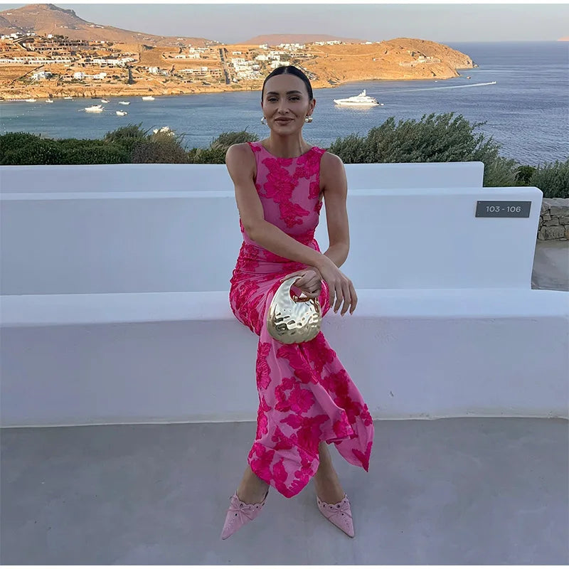 Alora - Elegant Floral Gown