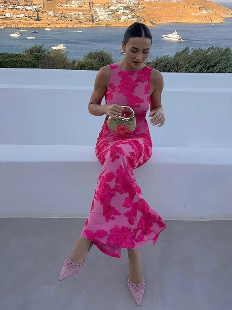 Alora - Elegant Floral Gown