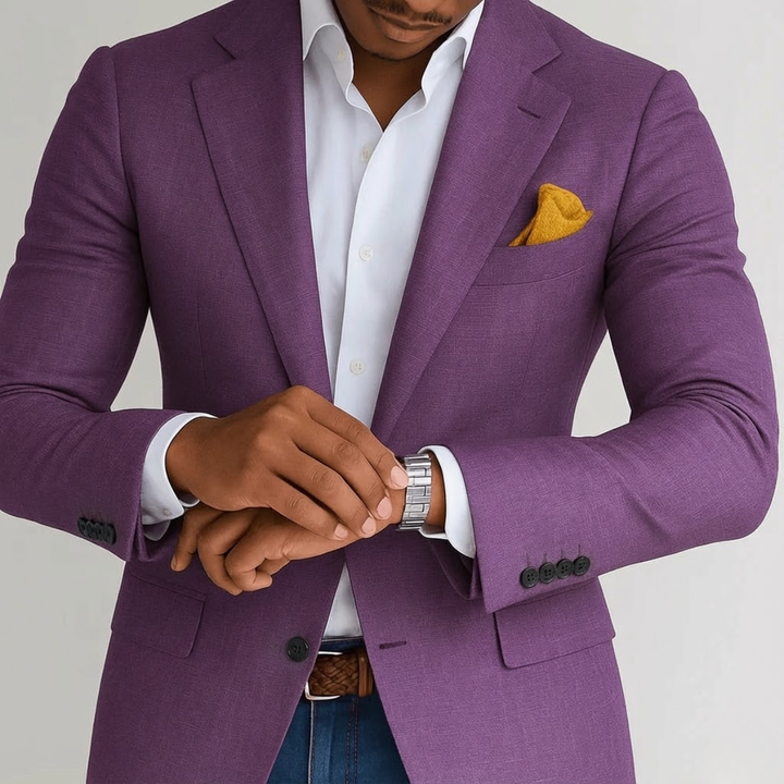 Men’s Tailored Blazer – Tailored Formal Suit Jacket