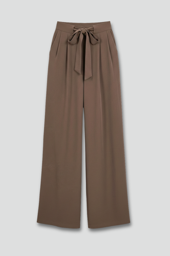 Women's Wide-Leg Drawstring-Waist Palazzo Trousers