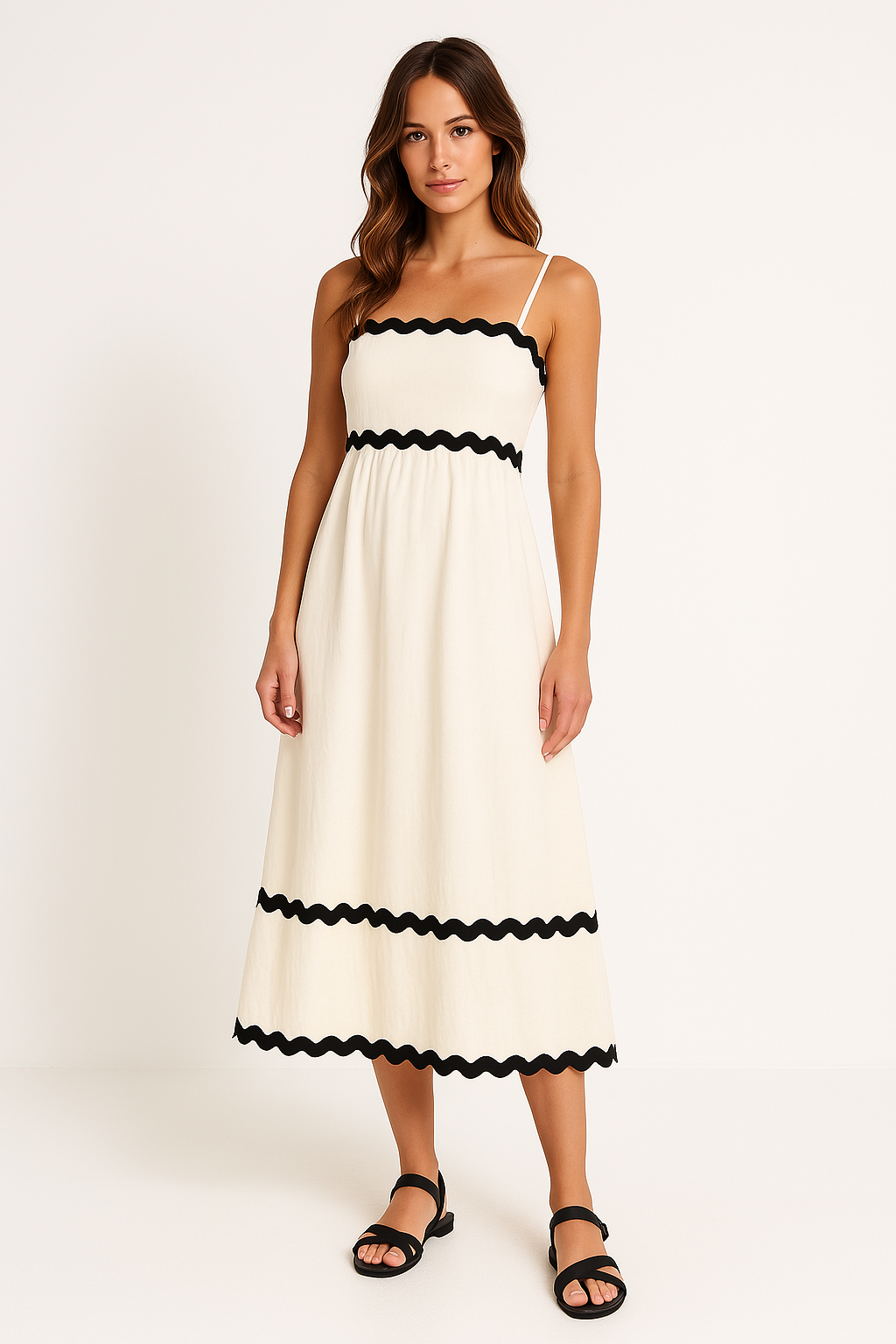 Women's A-Line Spaghetti-Strap Maxi Dress