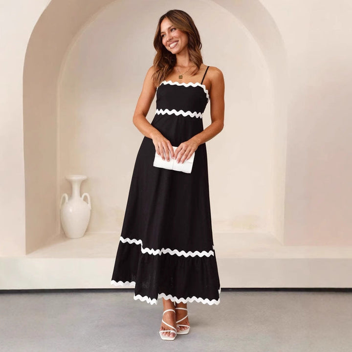 Women's A-Line Spaghetti-Strap Maxi Dress