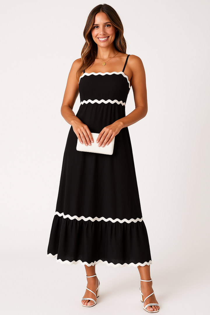 Women's A-Line Spaghetti-Strap Maxi Dress