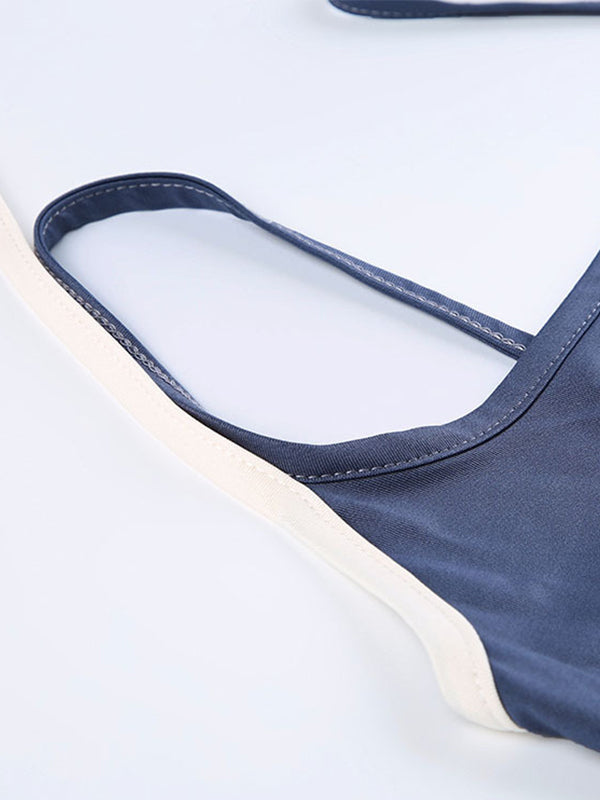 Women’s Vintage Contrast-Trim Two-Piece Camisole
