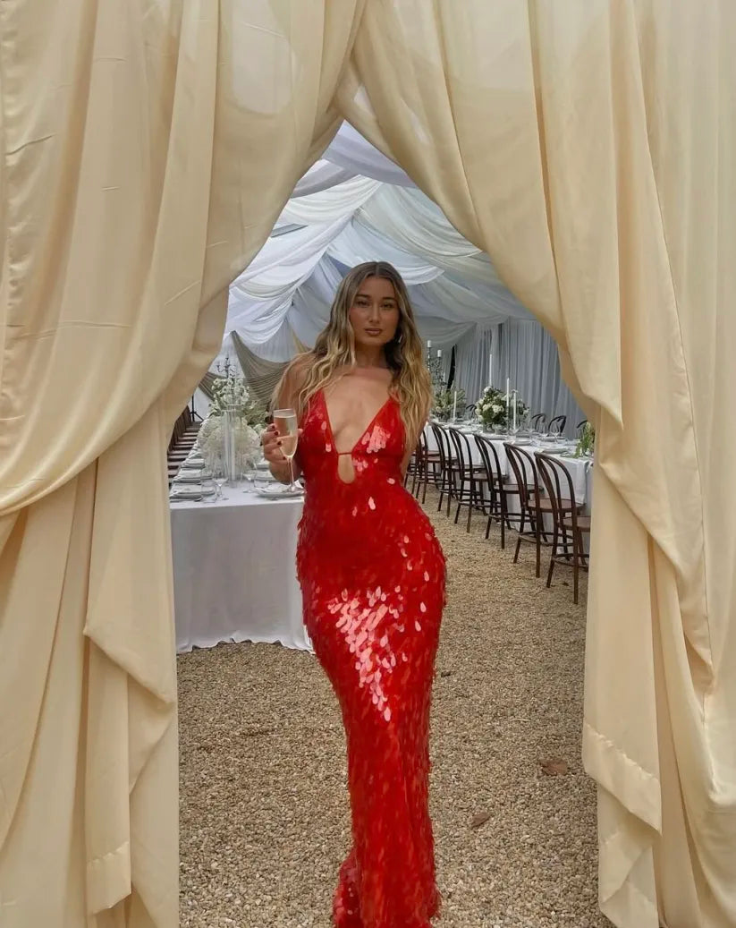 Kendra | Sequin Maxi Long Dress