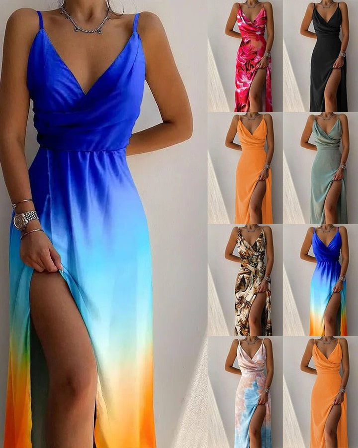 Women's Summer Midi Dress With Flattering Cut