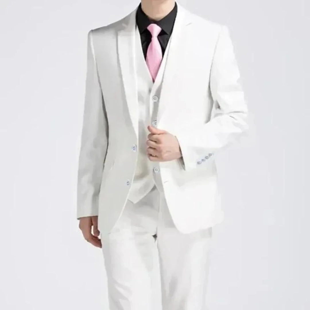 Men’s Dante 3-Piece Suit – Crimson Refined Edition