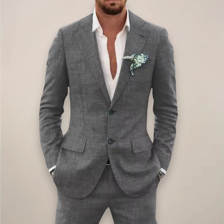 Men’s Luca Linen Suit – Contemporary Coastal Charm
