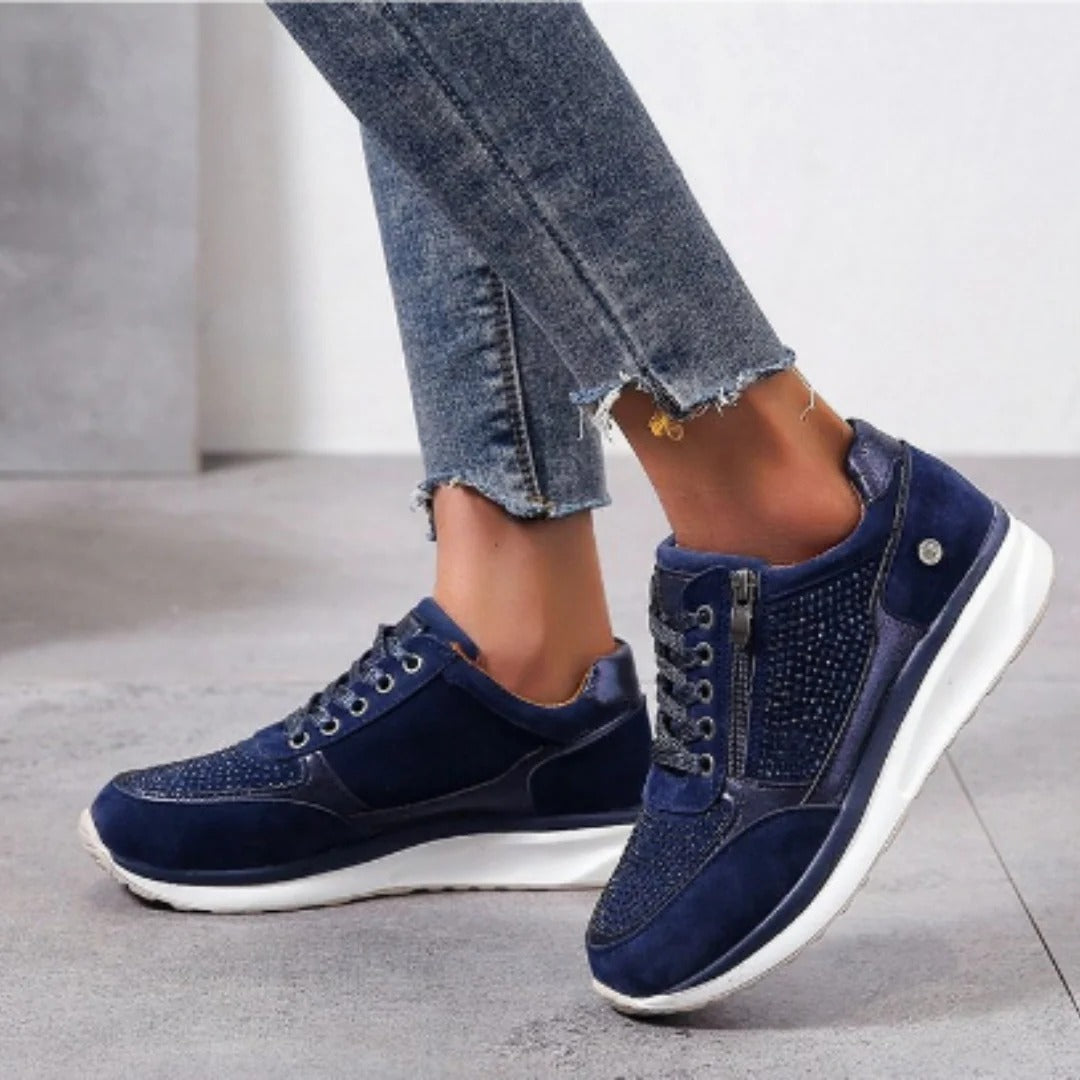 Women’s Livia Zip Detail Platform Trainers