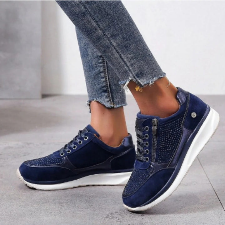 Women’s Livia Zip Detail Platform Trainers