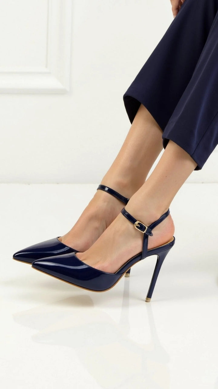 Women’s Elara Metallic Stiletto Strap Heels