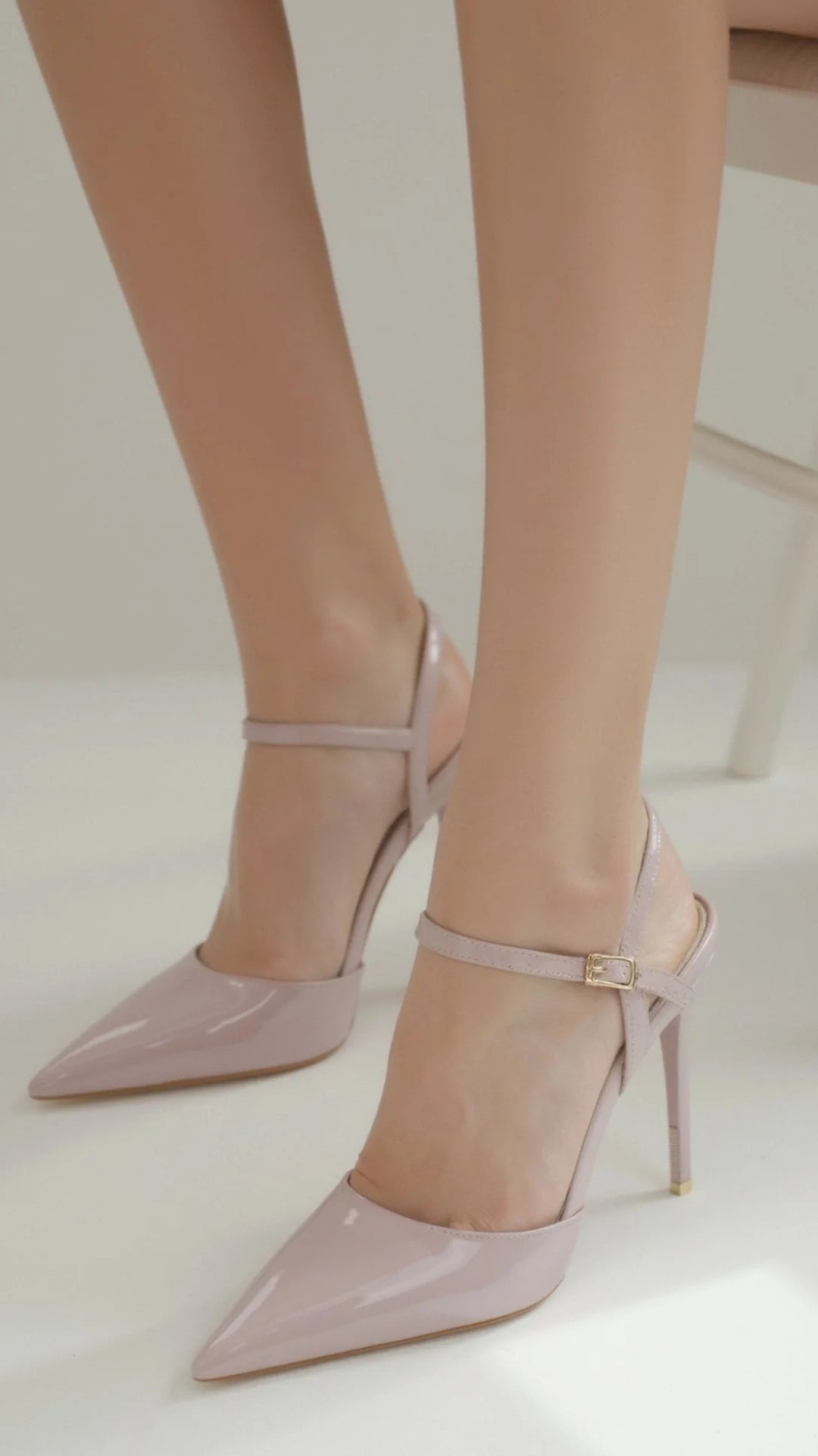 Women’s Elara Metallic Stiletto Strap Heels