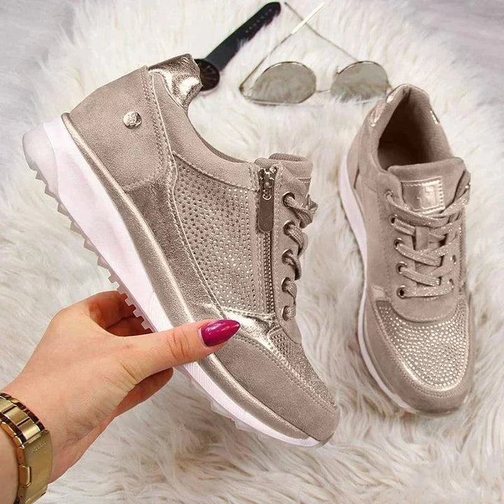 Women’s Livia Zip Detail Platform Trainers