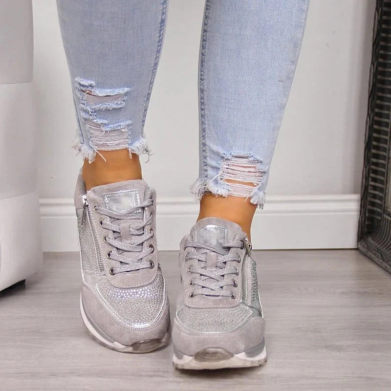 Women’s Livia Zip Detail Platform Trainers