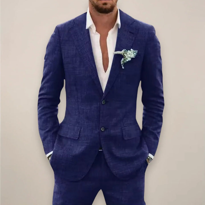 Men’s Luca Linen Suit – Contemporary Coastal Charm