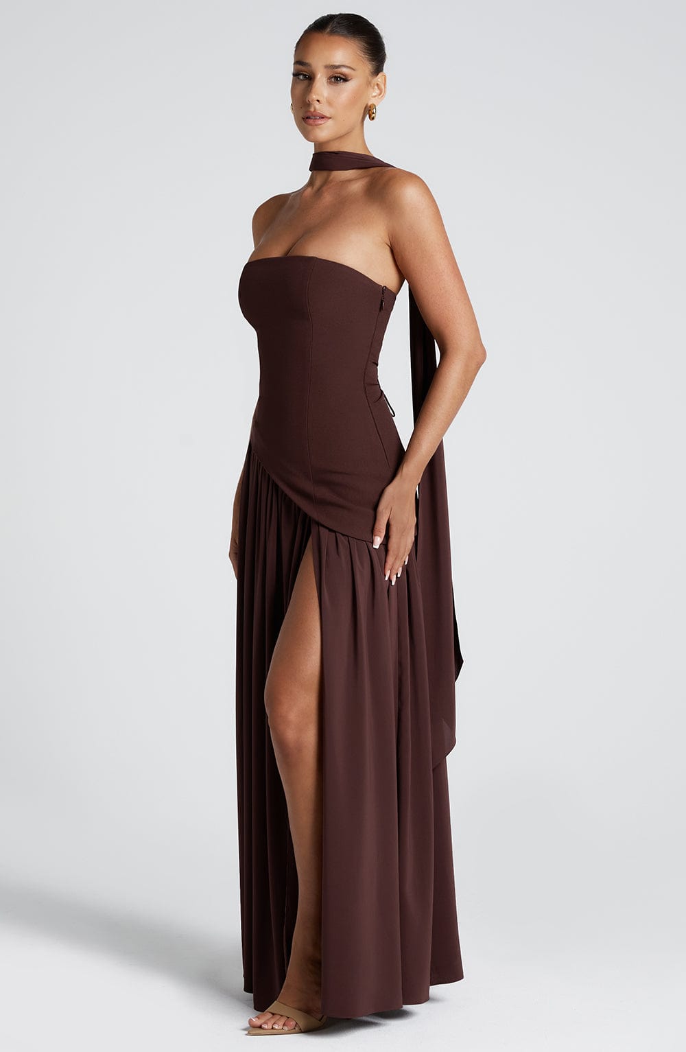 Kalinda - Crimson Allure Dress