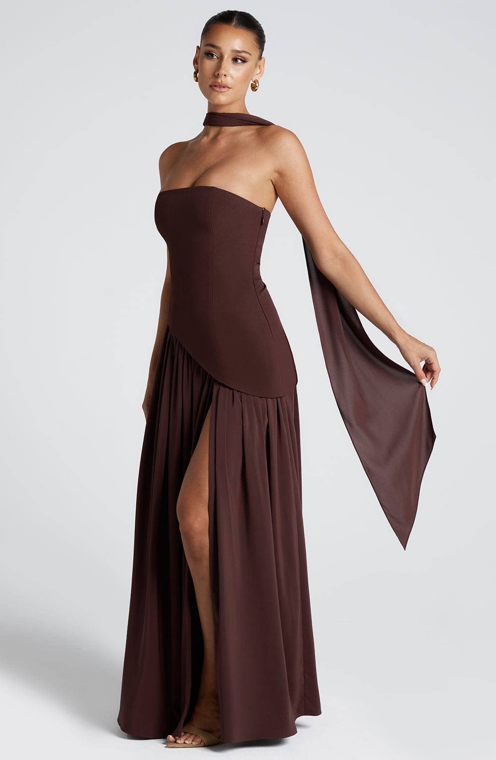Kalinda - Crimson Allure Dress