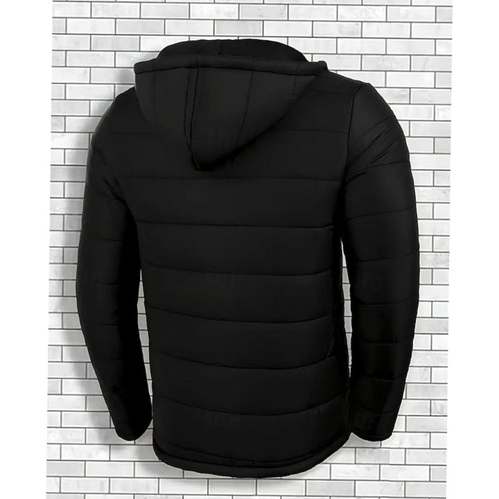 Men's Hooded Quilted Puffer Jacket Regular Fit