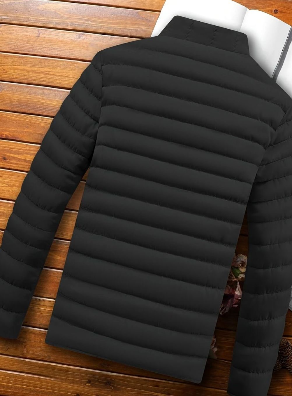 Men's Lightweight Quilted Puffer Jacket Zip-Up Windproof