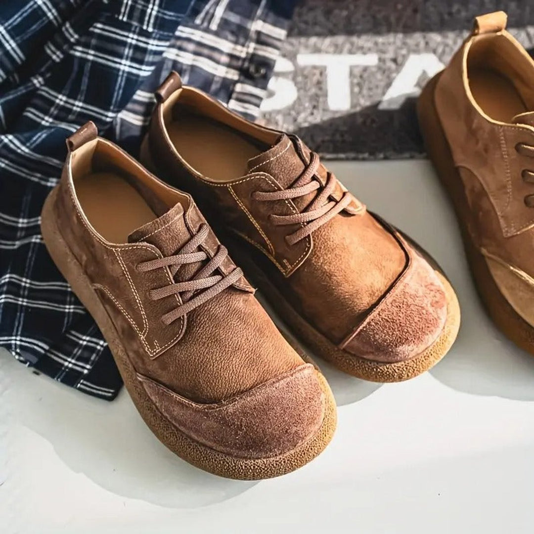 Men's Orthopedic Cushioned Lace-Up Casual Comfort Shoes