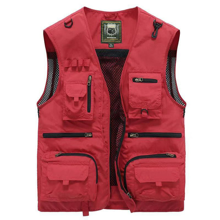Men's Outdoor Multi-Pocket Mesh-Back Tactical Mens Gilet