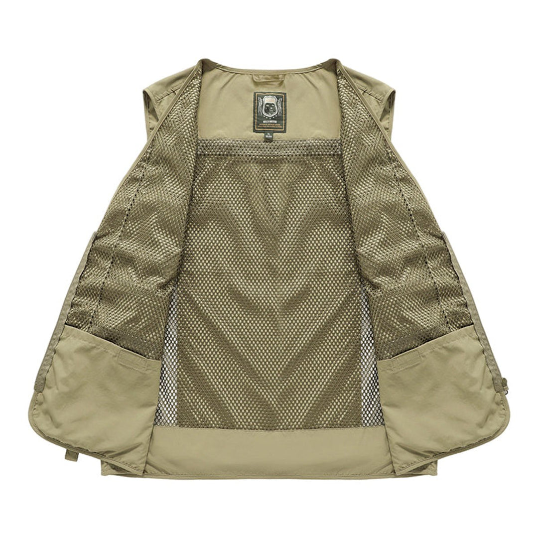Men's Outdoor Multi-Pocket Mesh-Back Tactical Mens Gilet