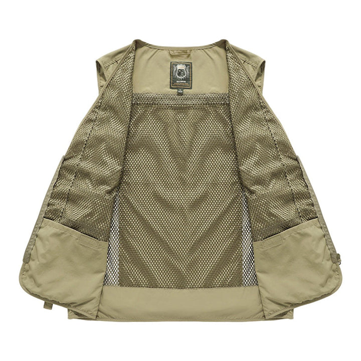 Men's Outdoor Multi-Pocket Mesh-Back Tactical Mens Gilet