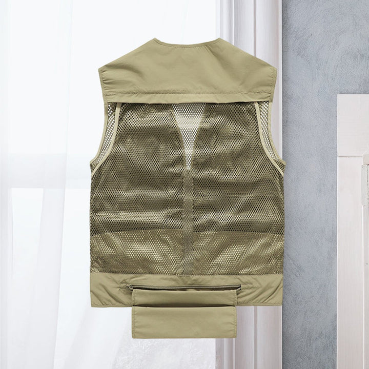 Men's Outdoor Multi-Pocket Mesh-Back Tactical Mens Gilet