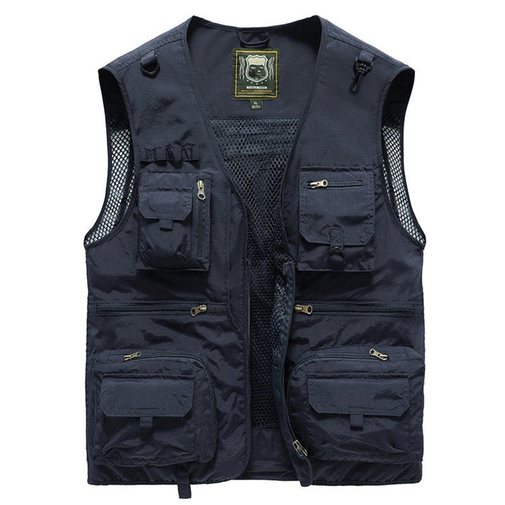Men's Outdoor Multi-Pocket Mesh-Back Tactical Mens Gilet