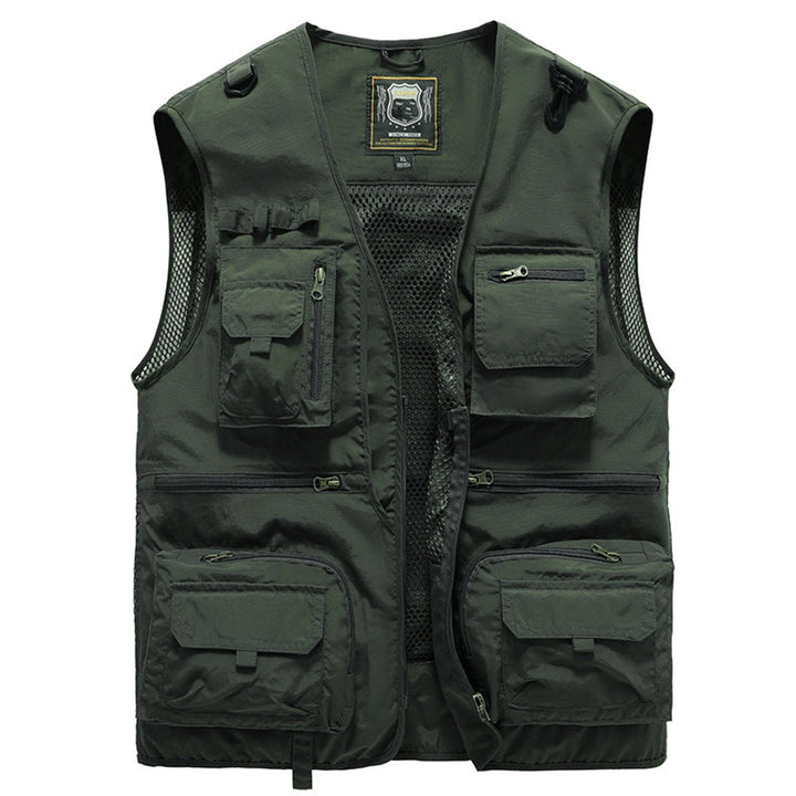 Men's Outdoor Multi-Pocket Mesh-Back Tactical Mens Gilet