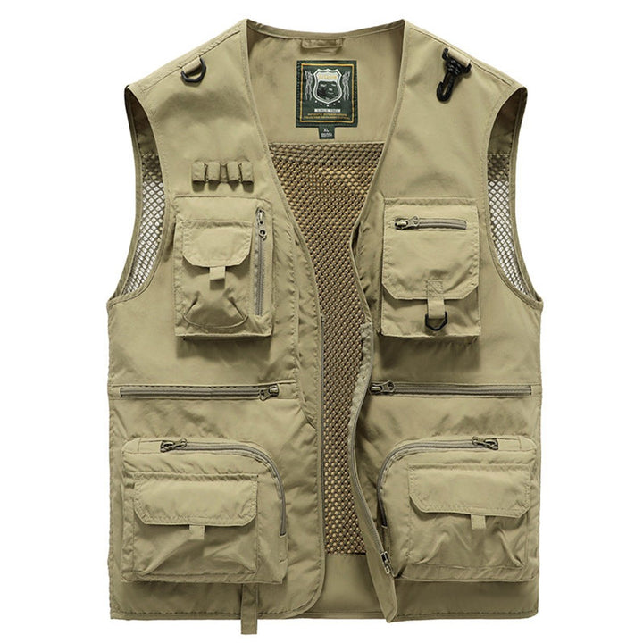 Men's Outdoor Multi-Pocket Mesh-Back Tactical Mens Gilet