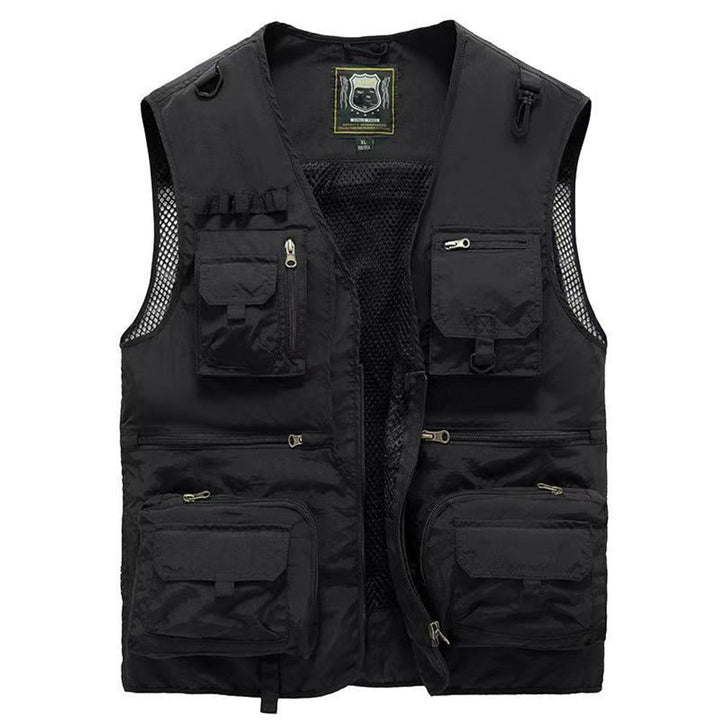 Men's Outdoor Multi-Pocket Mesh-Back Tactical Mens Gilet
