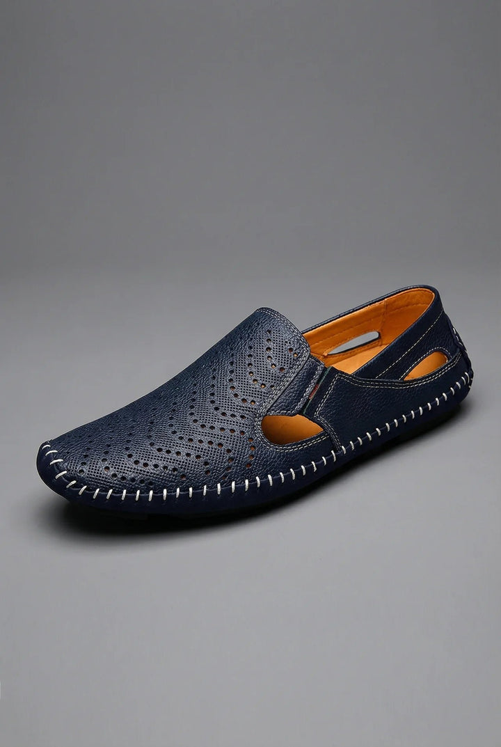 Men's Perforated Slip-On Breathable Casual Loafers