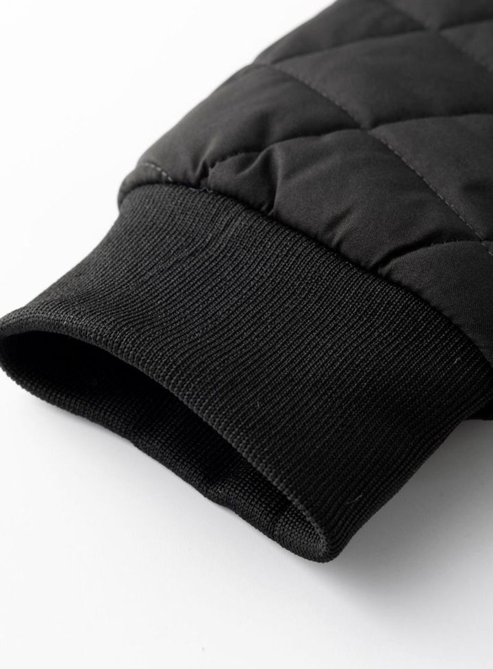 Men's Quilted Fleece-Lined Bomber Jacket