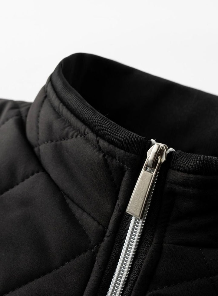 Men's Quilted Fleece-Lined Bomber Jacket