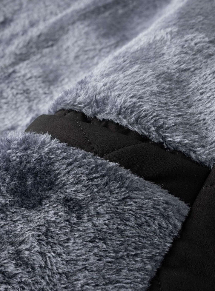 Men's Quilted Fleece-Lined Bomber Jacket